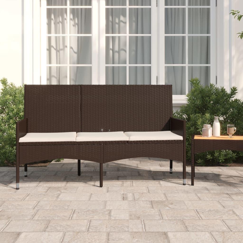 VidaXL Gartenbank poly-rattan  