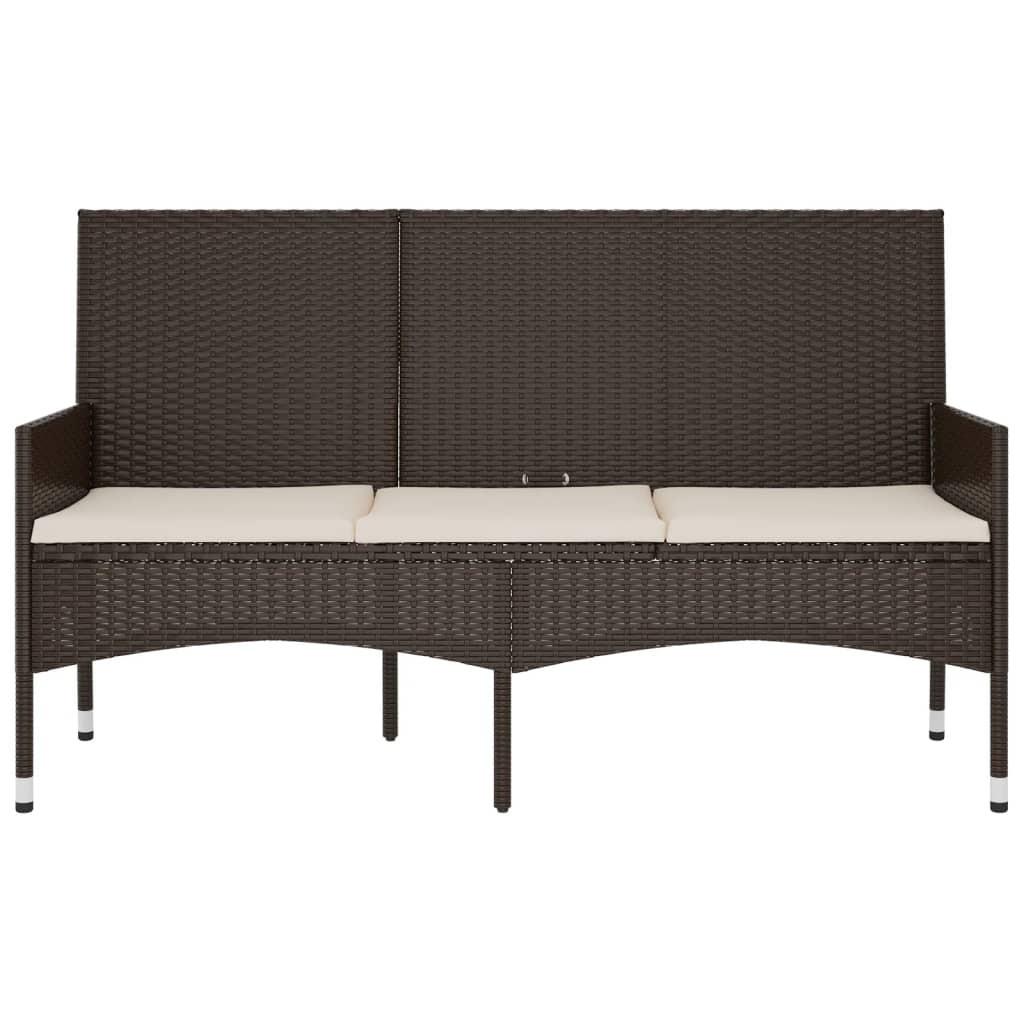 VidaXL Gartenbank poly-rattan  