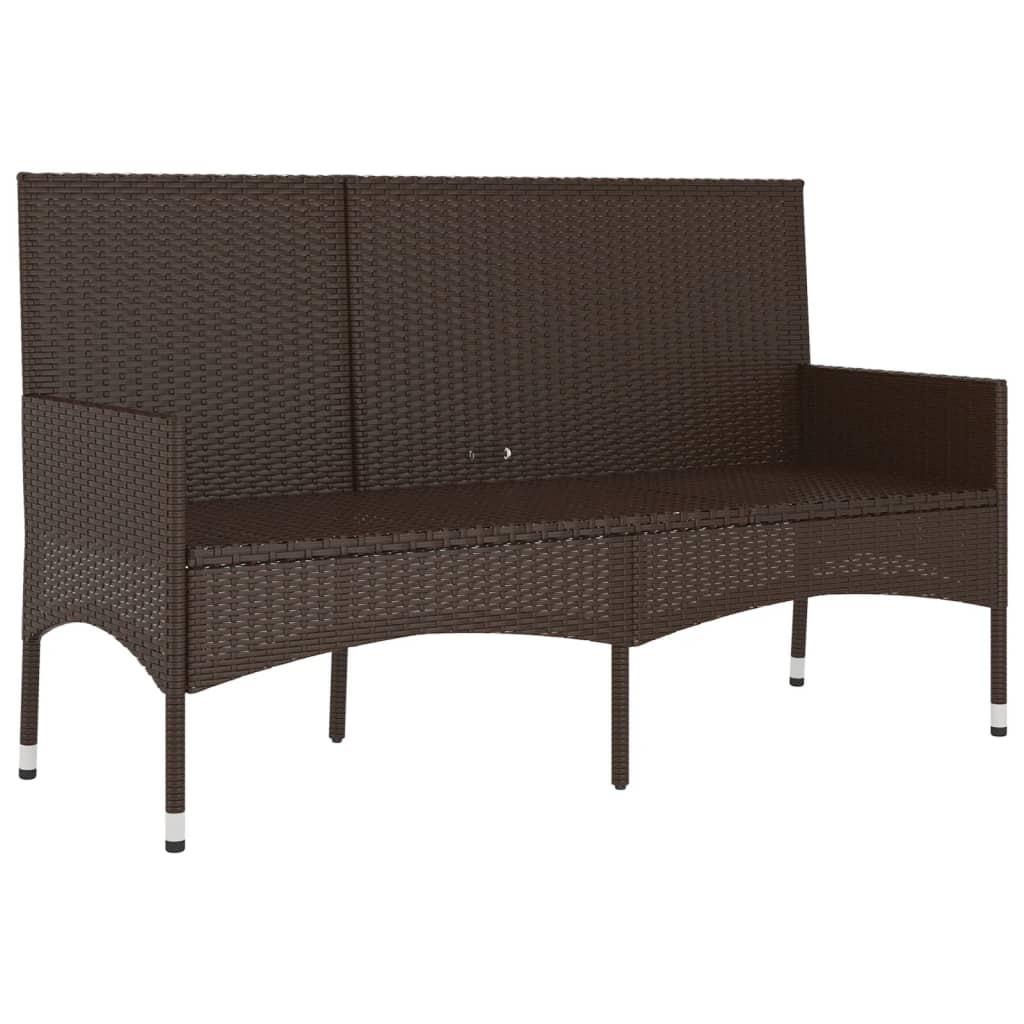 VidaXL Gartenbank poly-rattan  