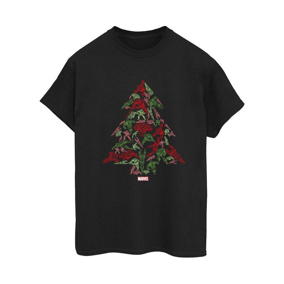 MARVEL Avengers Weihnachtsbaum T-Shirt  