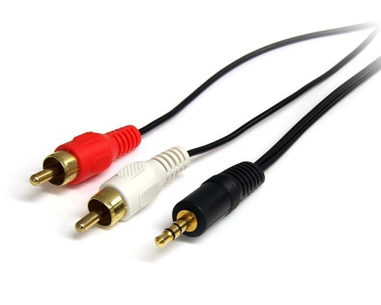 STARTECH.COM  StarTech.com Câble audio stéréo de 1 m - Mâle 3,5 mm vers mâle 2 x RCA 