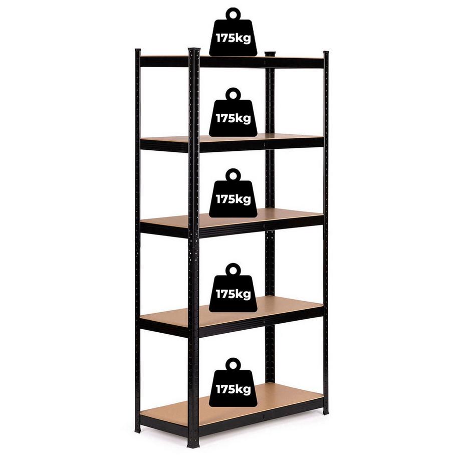 Northio Lagerregal aus Metall für Garage oder Keller, 5 Böden, 875 kg Tragkraft  