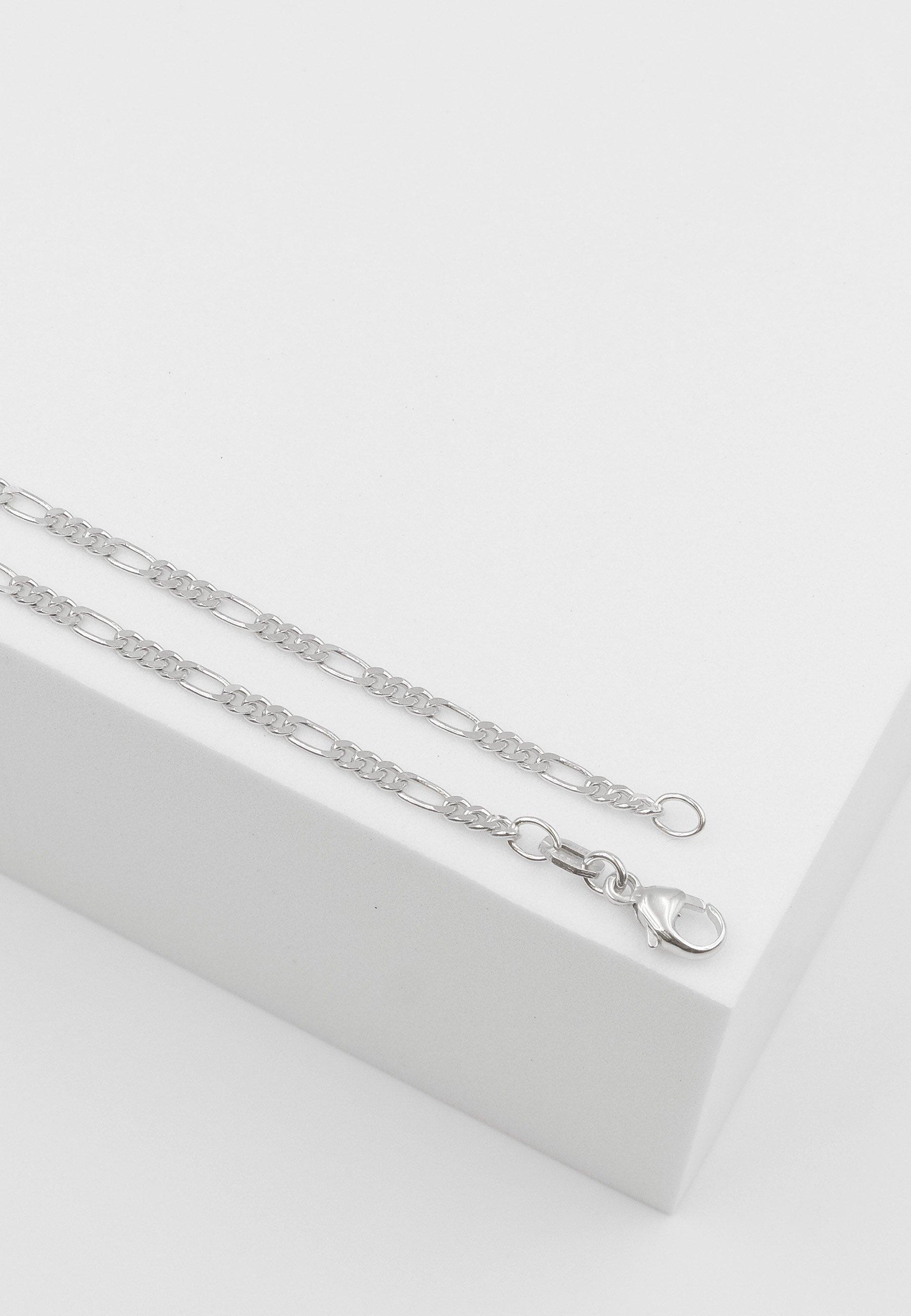MUAU Schmuck  Collier Figaro Weissgold 750, 2.2mm, 50cm 