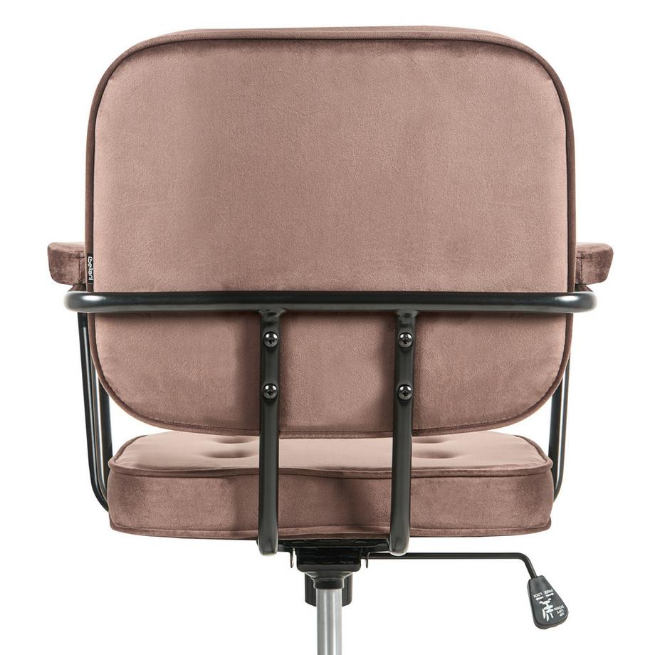 Beliani Chaise de bureau en Velours Rétro PAWNEE  