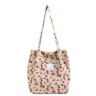 Only-bags.store Aesthetic Cord Umhängetasche Blumenmuster  