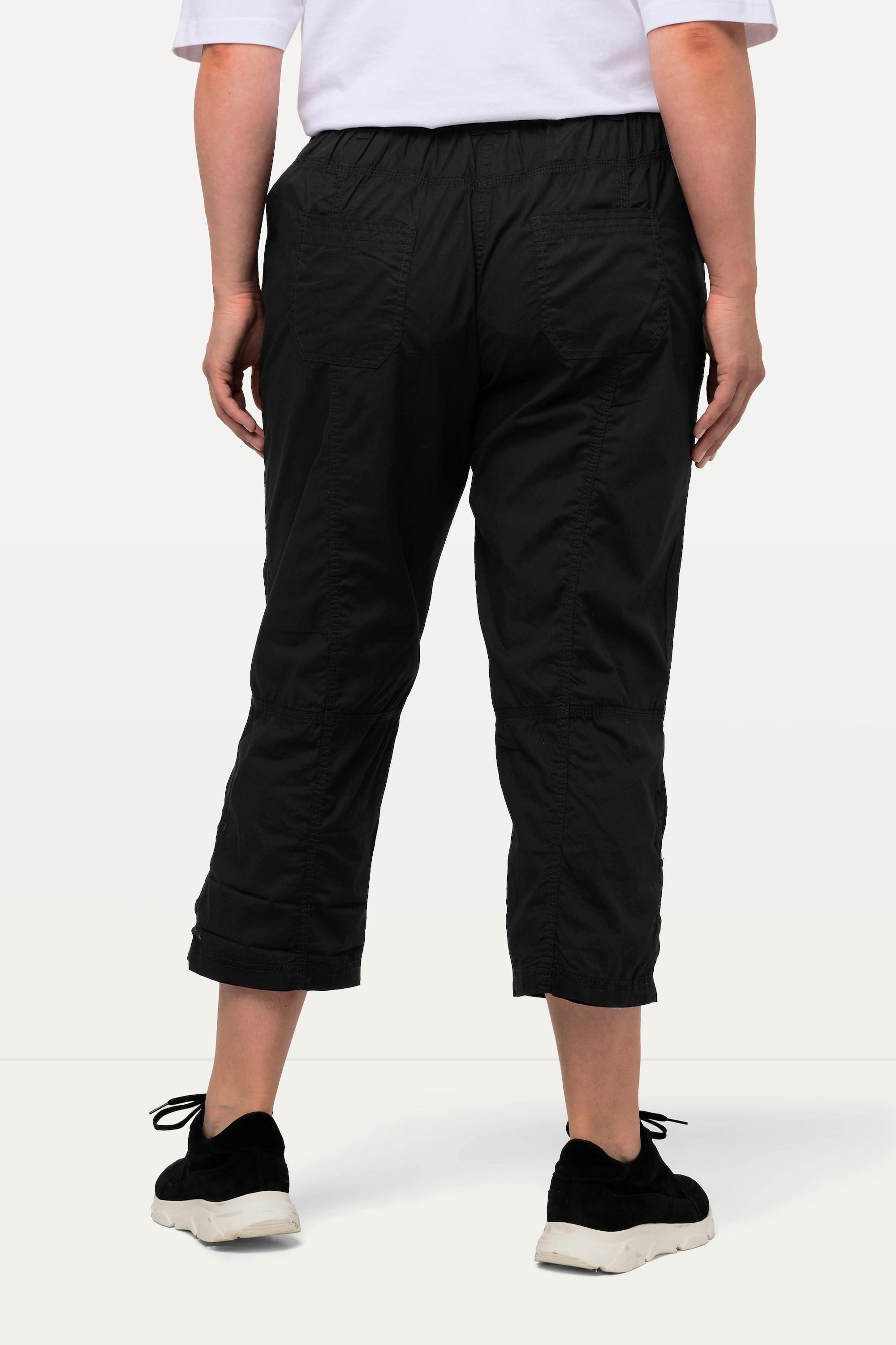 Ulla Popken  Pantalon cargo 7/8 avec attaches, taille confortable 