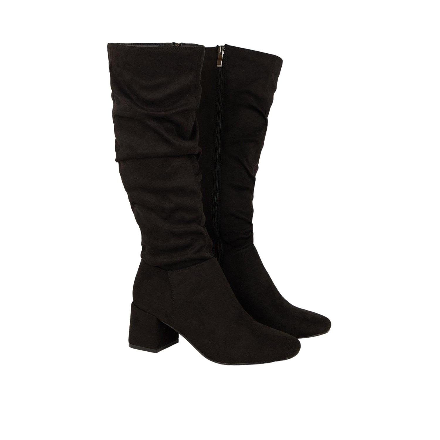 Dorothy Perkins  Kniehohe Stiefel Kaya, Gerafft 