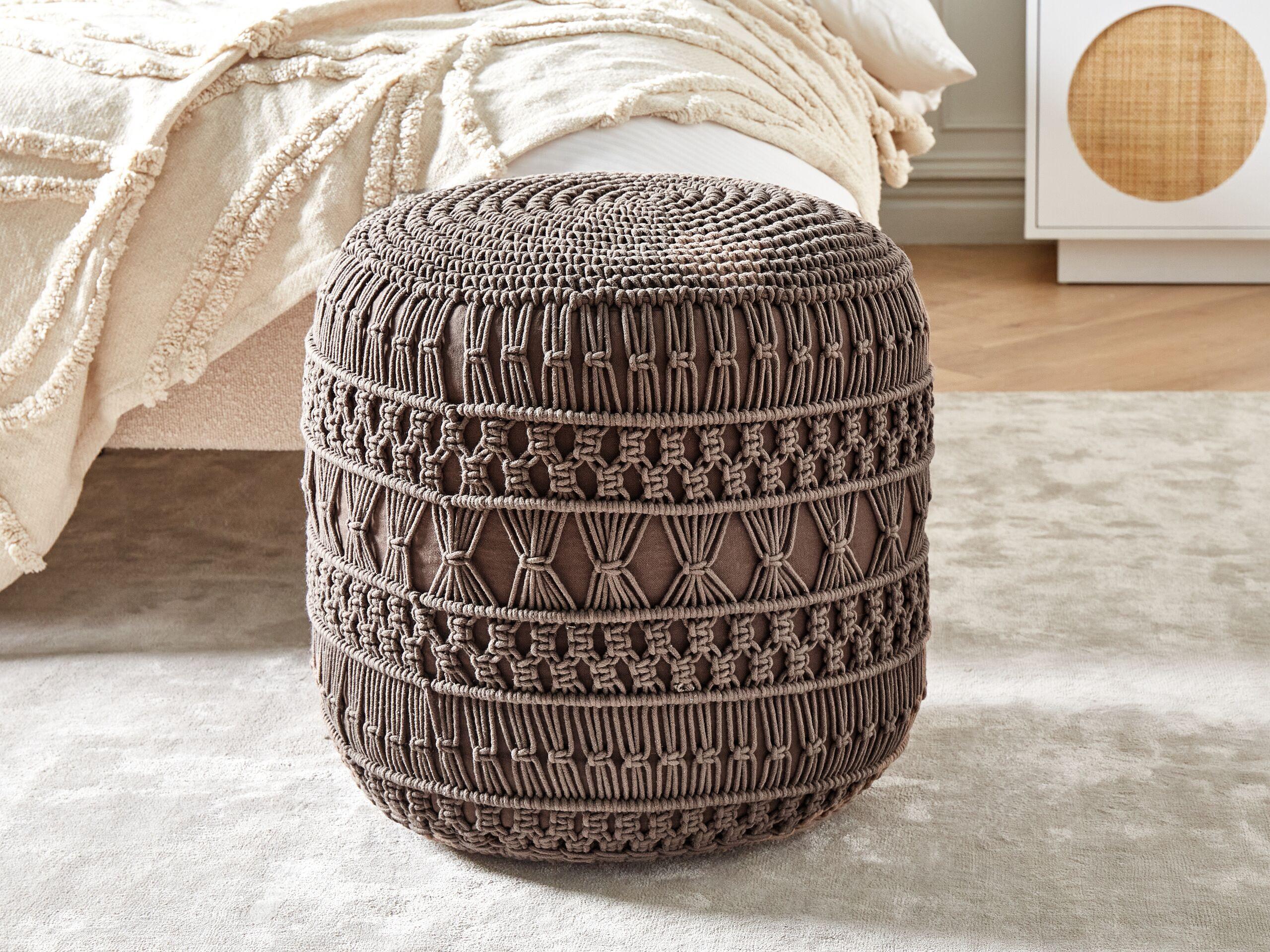 Beliani Pouf en Cotone Boho THAKOT  