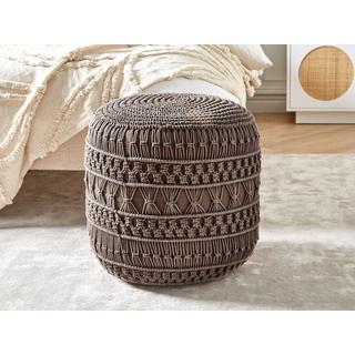 Beliani Pouf aus Baumwolle Boho THAKOT  