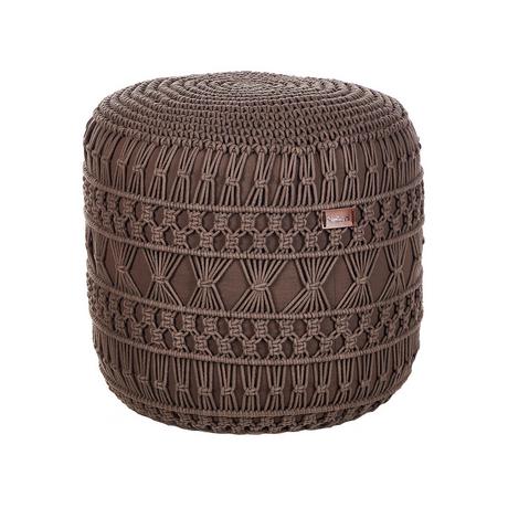 Beliani Pouf aus Baumwolle Boho THAKOT  