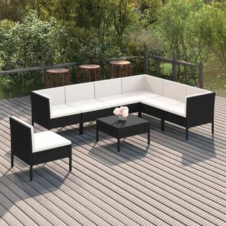 VidaXL Garten-sofagarnitur poly-rattan  