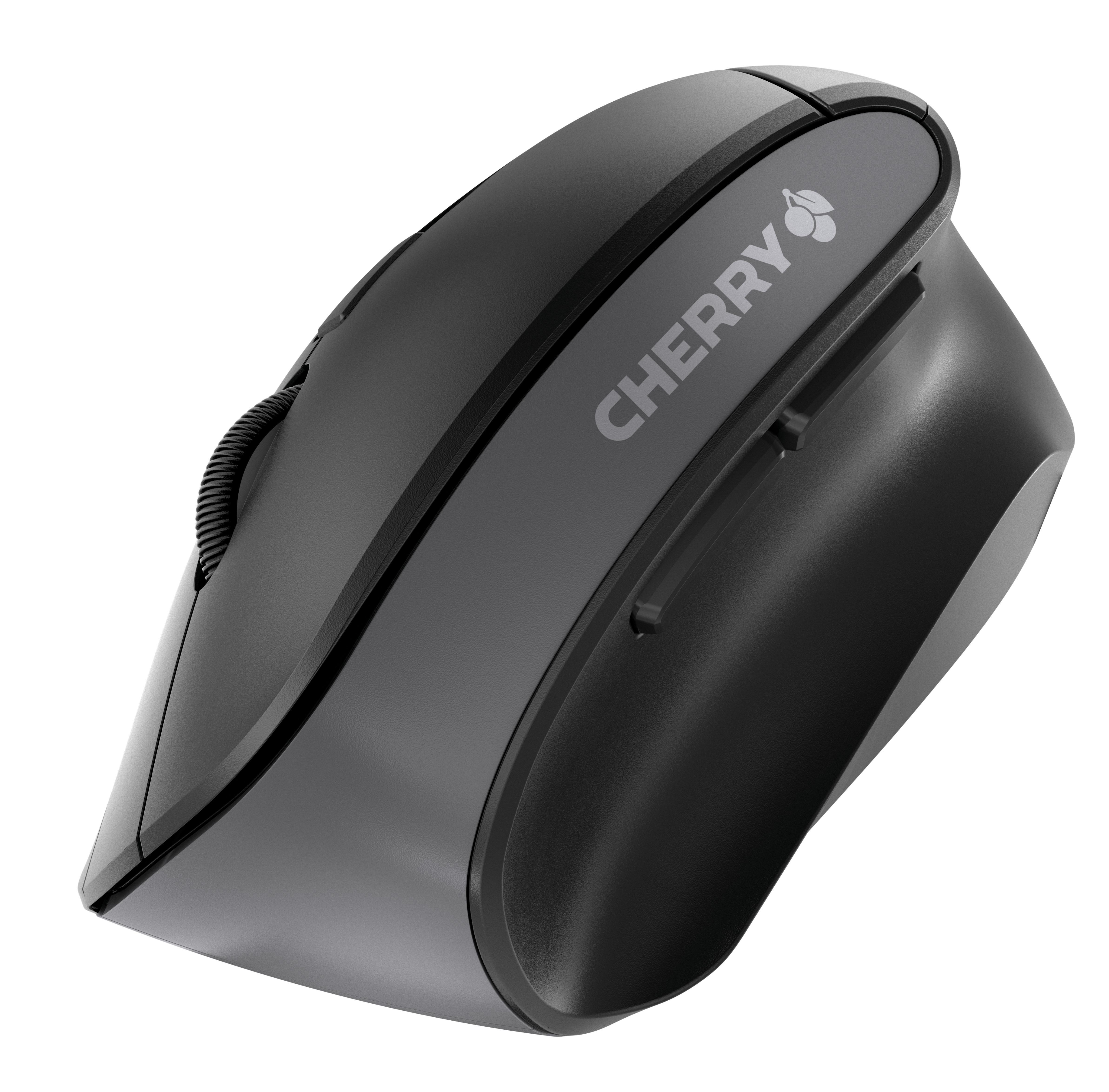 Cherry  MW 4500 Ergonomische Maus Funk Optisch Schwarz 6 Tasten 1200 dpi Ergonomisch 