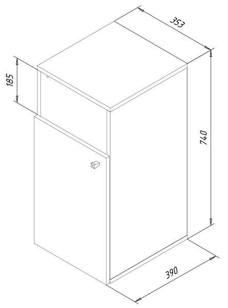 VCM Stoff Wäscheschrank Wäschetruhe Wäschebox Wäschekorb Stoffbox Wäsche Dreso L 1f  