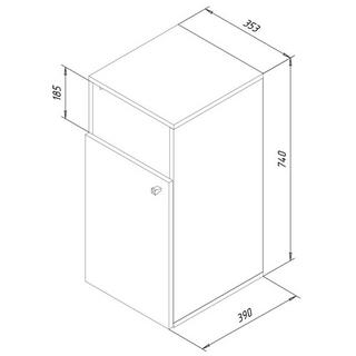 VCM Stoff Wäscheschrank Wäschetruhe Wäschebox Wäschekorb Stoffbox Wäsche Dreso L 1f  