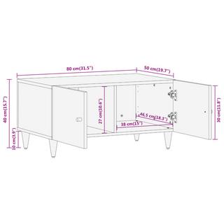 VidaXL Table basse bois  