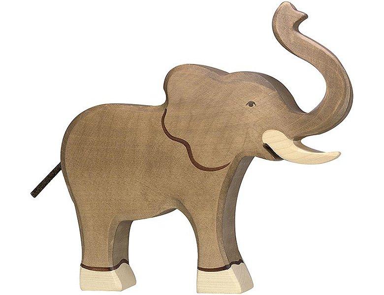 Holztiger  Holztiger Elephant, trunk raised 