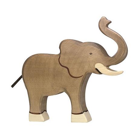 Holztiger  Holztiger Elephant, trunk raised 