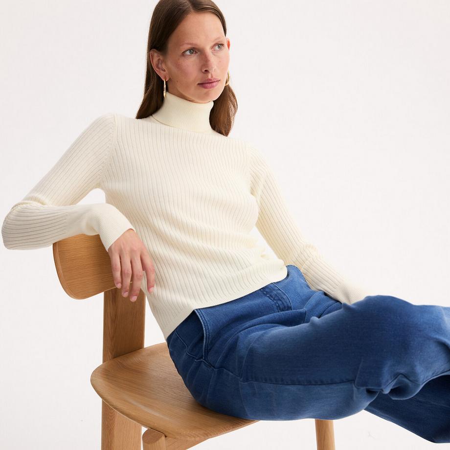 La Redoute Collections Pull Col Roulé Côtelé  