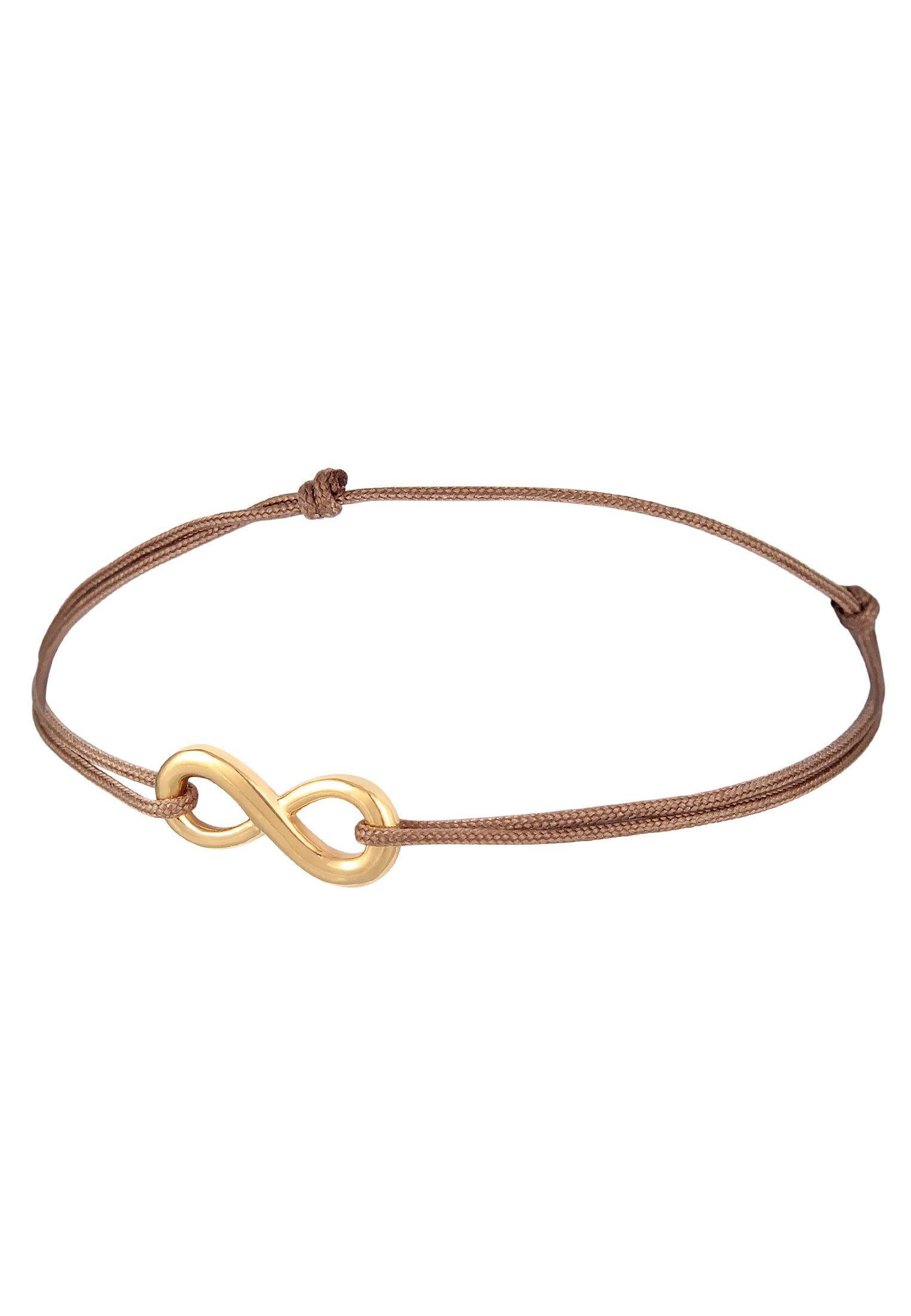 Elli  Armband Infinity Unendlichkeit Nylon Bändchen 925Er Silber 