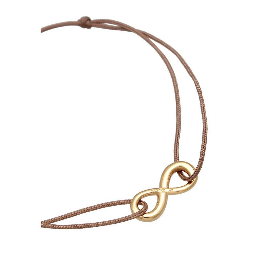 Elli  Armband Infinity Unendlichkeit Nylon Bändchen 925Er Silber 