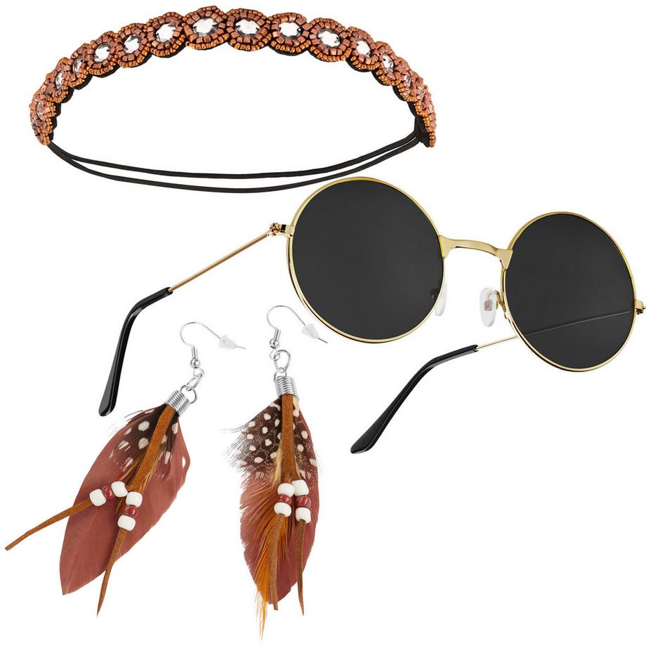 Tectake  Costume da donna Gilet Hippie 