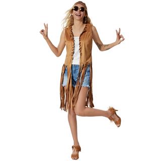 Tectake  Costume femme gilet hippie 