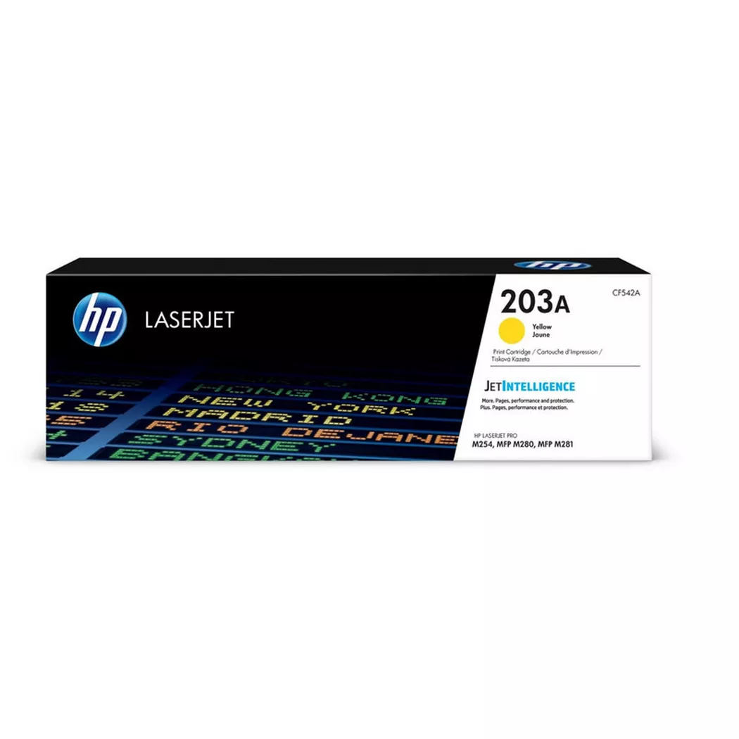 Hewlett-Packard – HP Toner-Modul 203A yellow CF542A CLJ Pro M254/MFP M280 1300 S., Gelb, Seiten