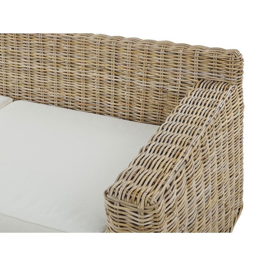 Beliani 2 Sitzer Sofa aus Rattan Boho ARDEA  