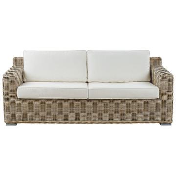 2 Sitzer Sofa aus Rattan Boho ARDEA