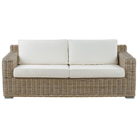 Beliani 2 Sitzer Sofa aus Rattan Boho ARDEA  