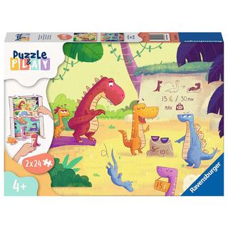 Ravensburger  Puzzle Dinosaurier im Sommer (2x24) 