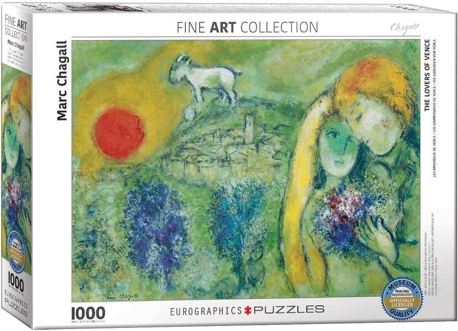 Eurographics  Puzzle Marc Chagall - Liebende in Vence (1000Teile) 