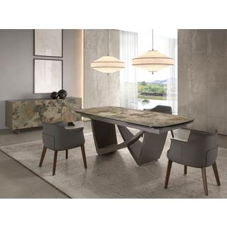 ANGEL CERDA Buffet en bois taupe métallisé  