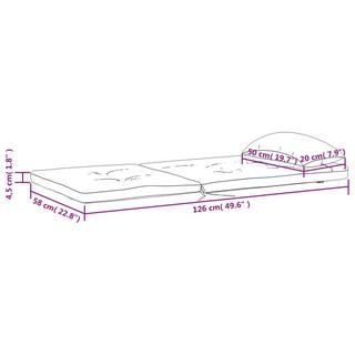 VidaXL Adirondack stuhlkissen gewebe  