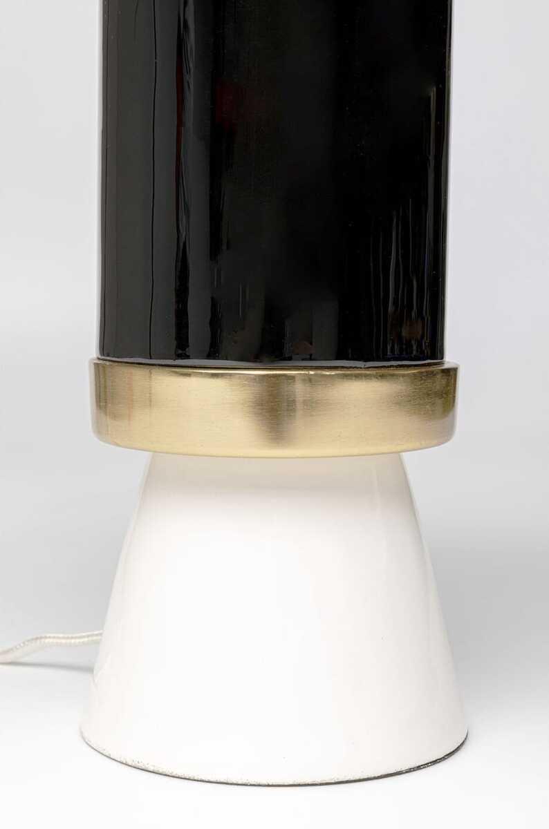 KARE Design Lampe de table Josy blanc noir 51  