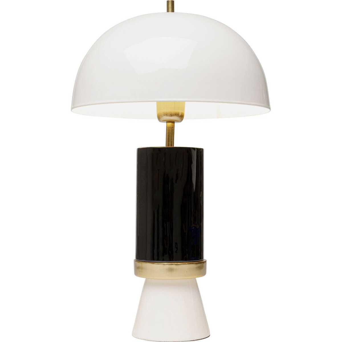 KARE Design Lampe de table Josy blanc noir 51  
