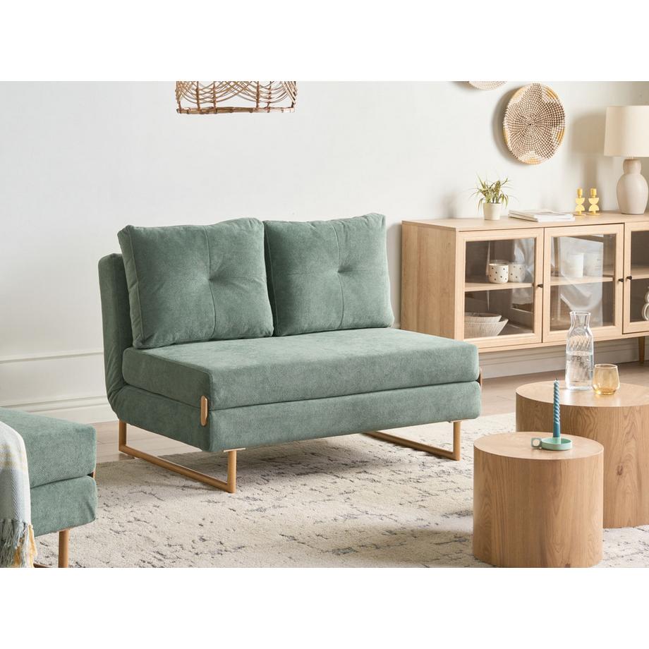 Beliani Canapé 2 places en Tissu Minimaliste JERSLEV  