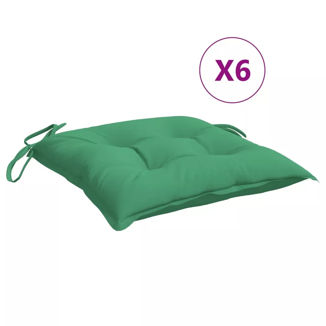 VidaXL - Coussin de chaise polyester, One Size, Vert