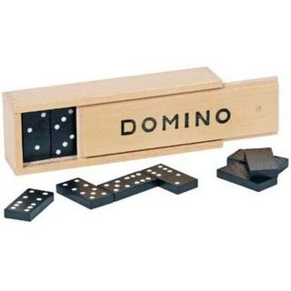 goki  Goki 15335 - Dominospiel, im Holzkasten, Legespiel 