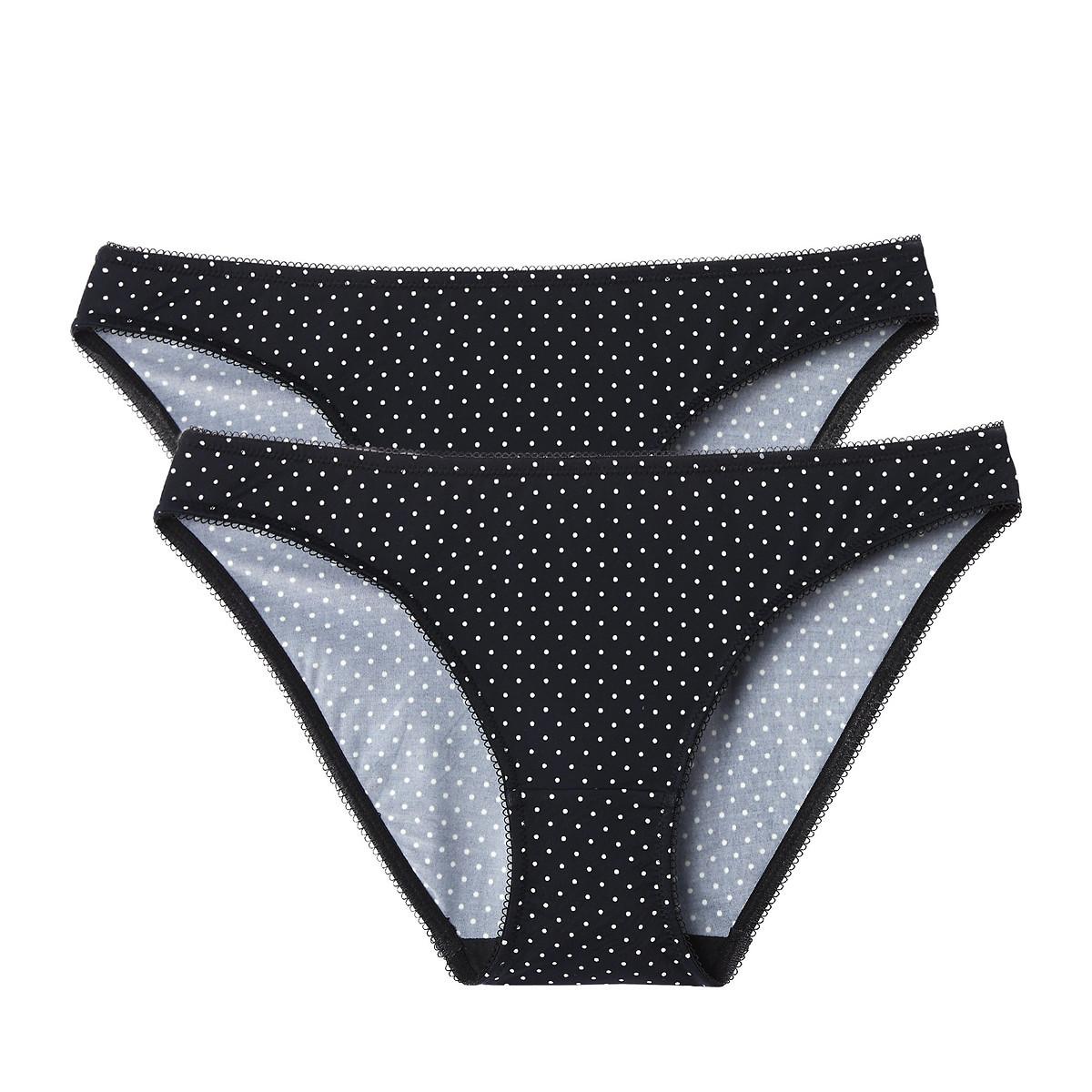 La Redoute Collections Ceilia Confezione da 2 Slip a Pois  