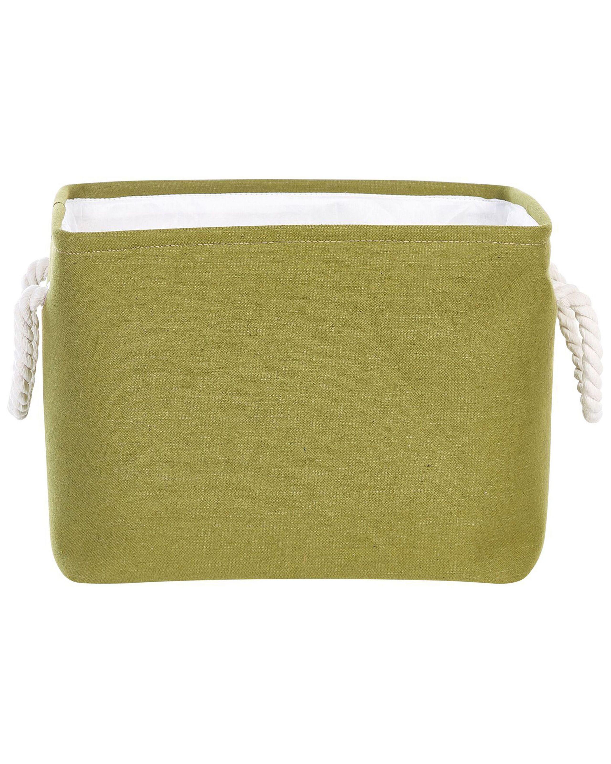 Beliani Aufbewahrungskorb 3er Set aus Stoff Klassisch DARQAB  