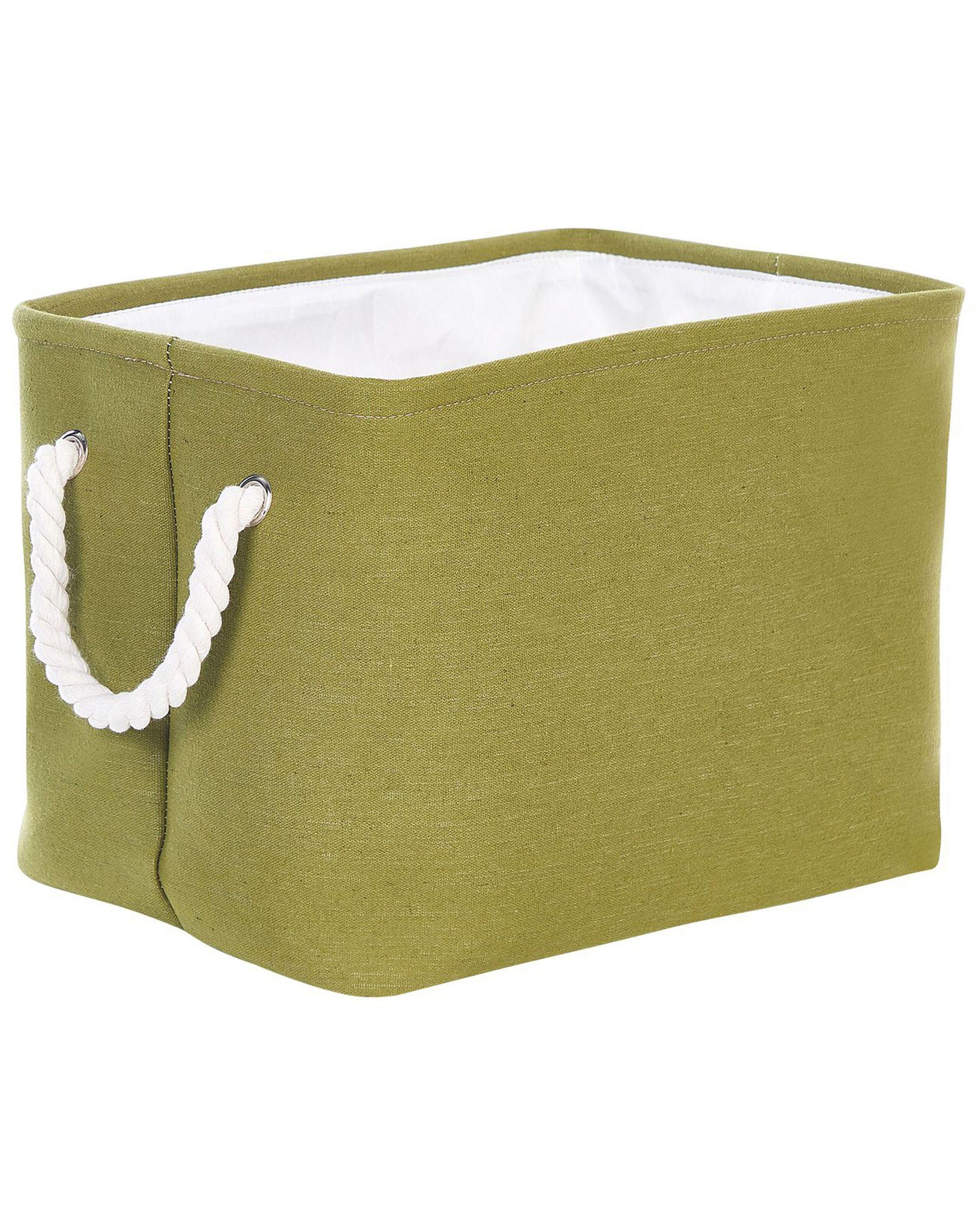 Beliani Aufbewahrungskorb 3er Set aus Stoff Klassisch DARQAB  