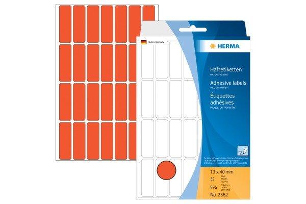 HERMA HERMA Etiketten 13×40mm 2362 rot 896 Stück  