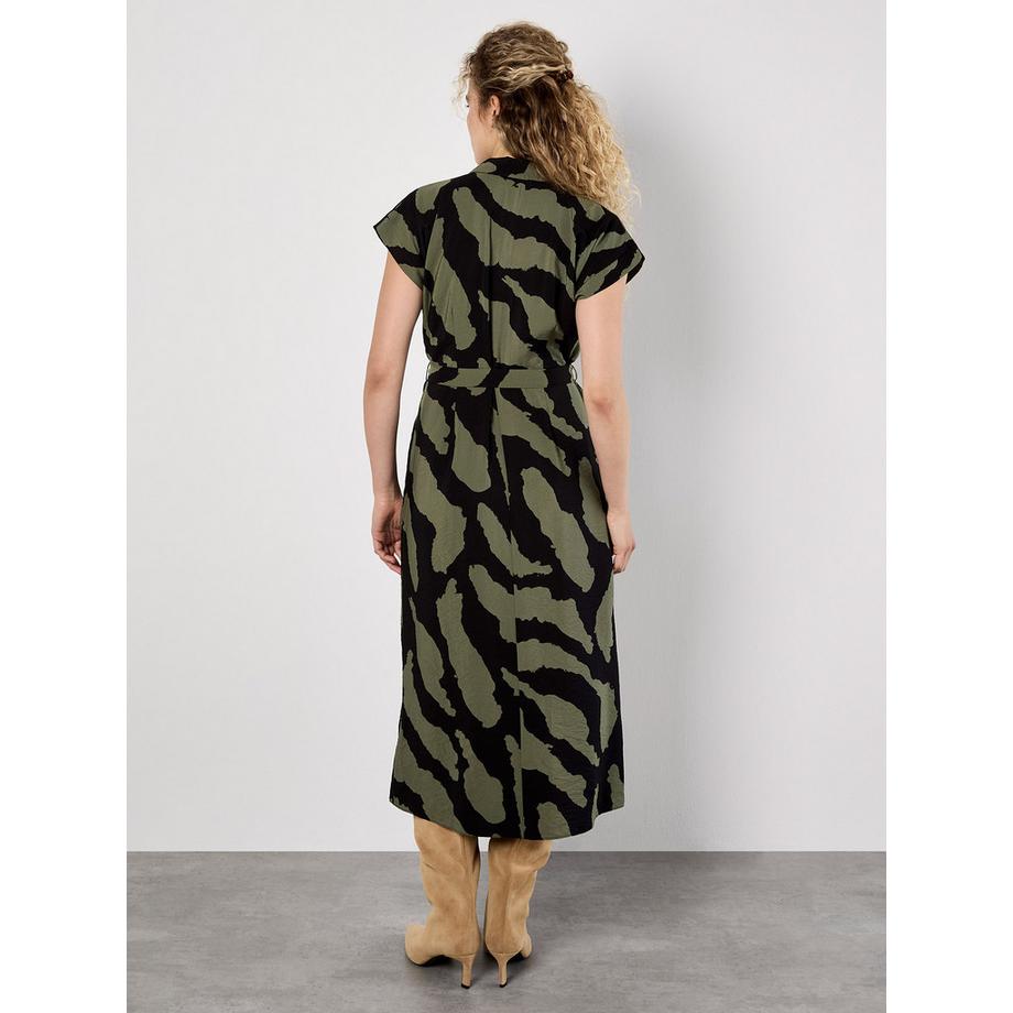 APRICOT Zebra Print Hemdblusenkleid  