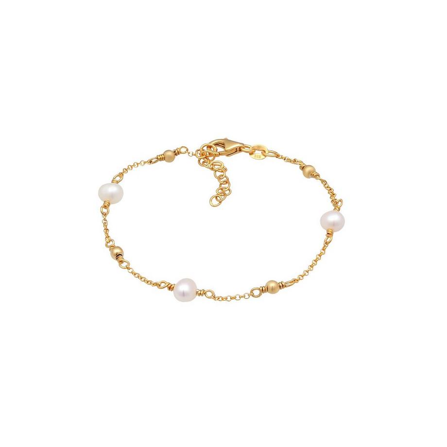 Elli  Armband Erbskette Kugeln Süßwasserzuchtperle 