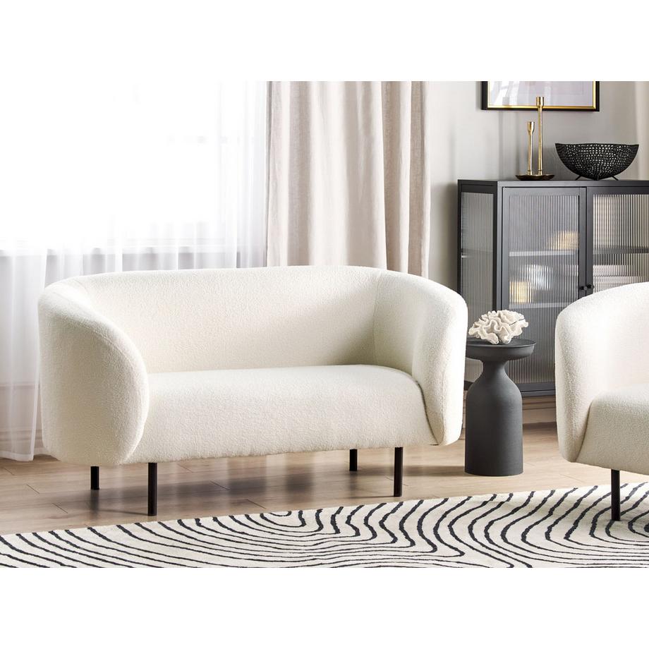 Beliani 2 Sitzer Sofa aus Bouclé Minimalistisch LOEN  