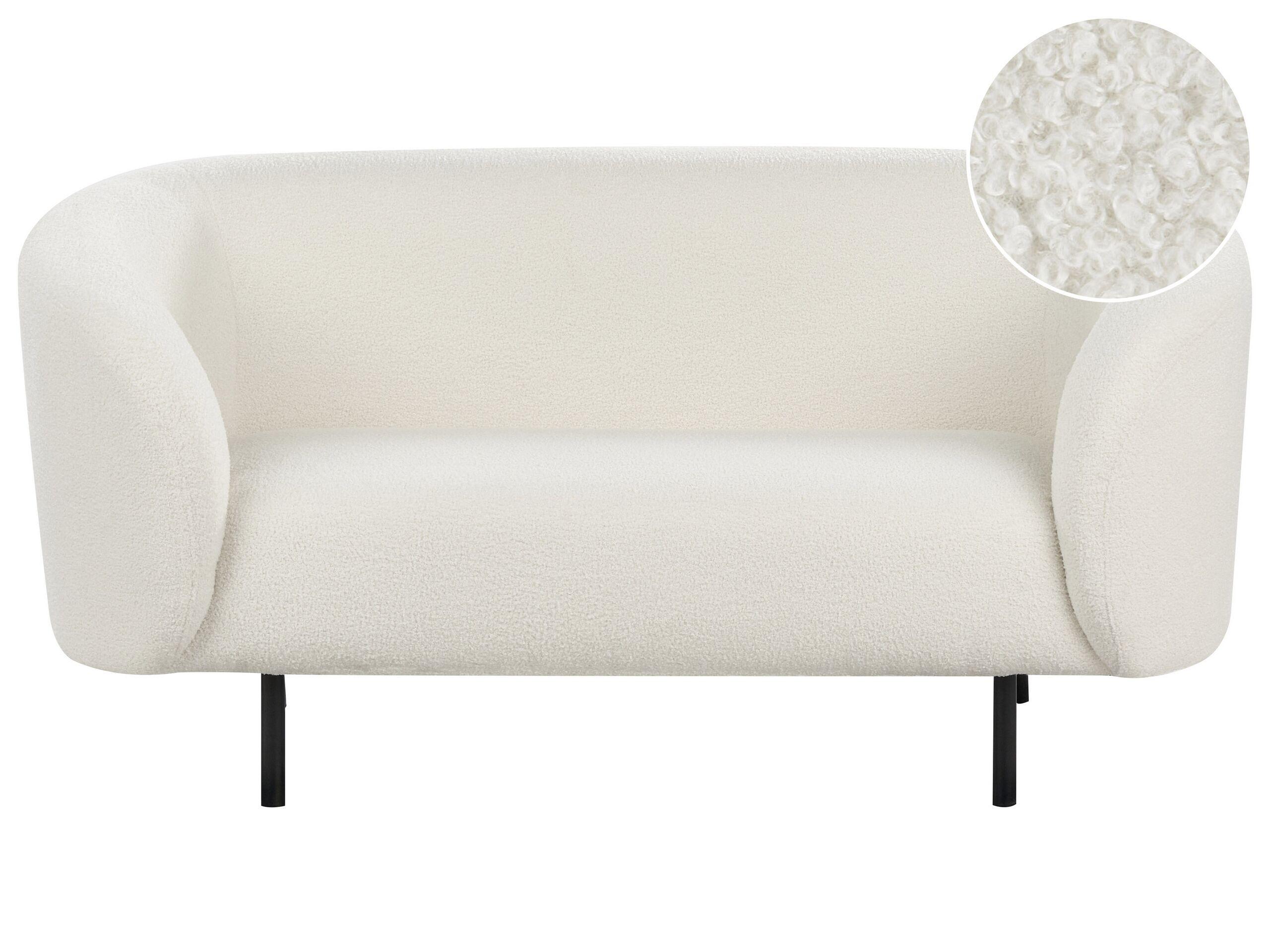 Beliani 2 Sitzer Sofa aus Bouclé Klassisch LOEN  