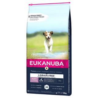 Eukanuba  Eukanuba GRAINFREE Puppy S/M Salmon 12kg 