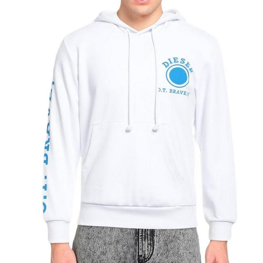 DIESEL  Sweat à capuche motiftyle rond usé 