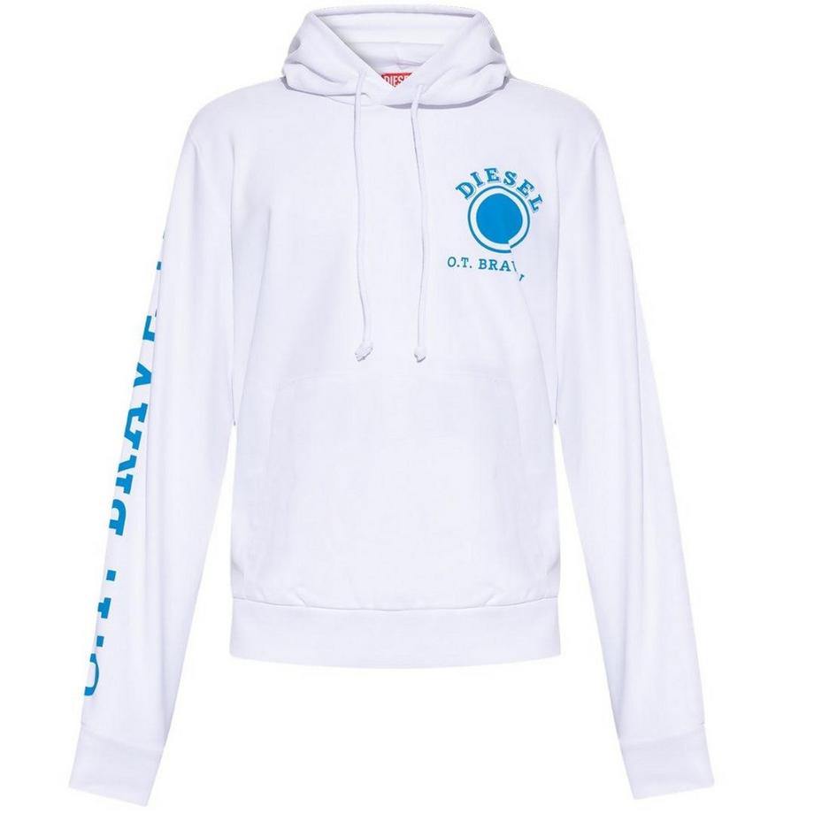 Sweat à capuche motiftyle rond usé